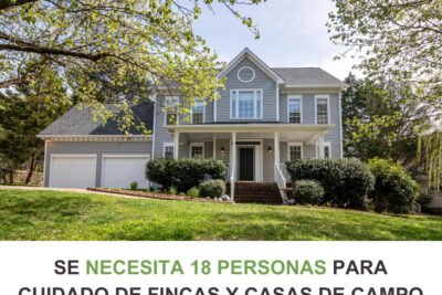 SE BUSCA PERSONAS PARA CUIDAR CASAS Y FINCAS EN DISTINTAS CIUDADES | EMPLEOS 2025